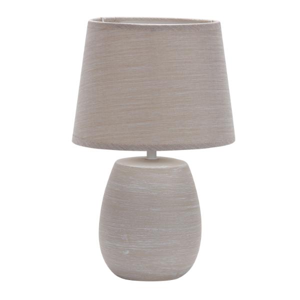 Beige Ceramic Table Lamp with Shade