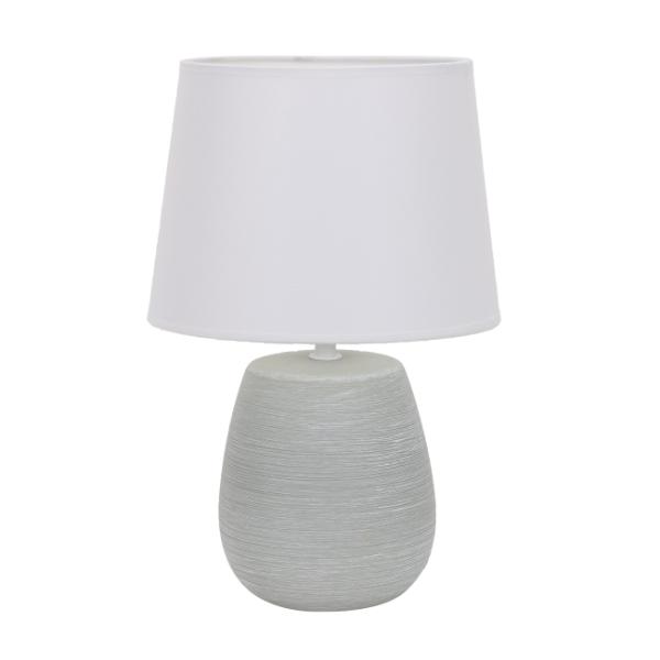 Grey Ceramic Table Lamp with Shade