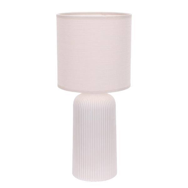 Cream Ceramic Table Lamp with Shade