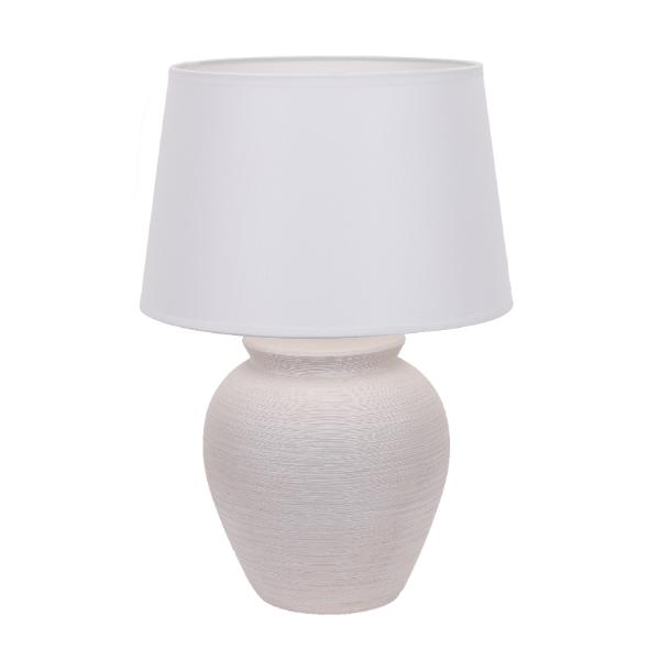 Cream Ceramic Table Lamp with Shade