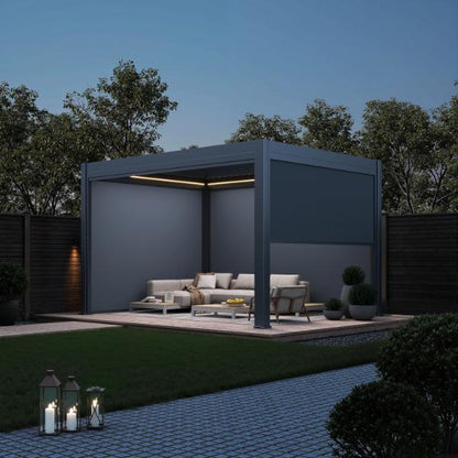 Neo Aluminium &amp; Steel Freestanding Pergola 400cm X 300cm 