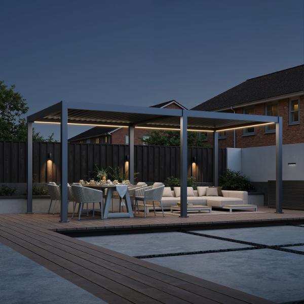 Neo Aluminium &amp; Steel Freestanding Pergola 600cm X 300cm 