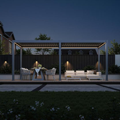 Neo Aluminium &amp; Steel Freestanding Pergola 600cm X 300cm 