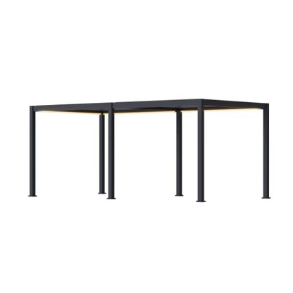 Neo Aluminium &amp; Steel Freestanding Pergola 600cm X 300cm 
