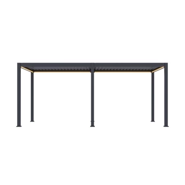 Neo Aluminium &amp; Steel Freestanding Pergola 600cm X 300cm 