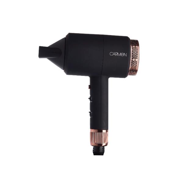 Carmen Noir II 1800W DC Pro Hair Dryer Black