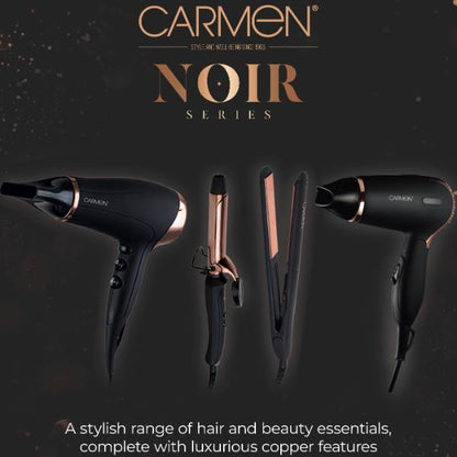 Carmen Noir II 1800W DC Pro Hair Dryer Black