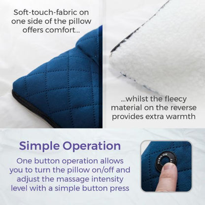 Carmen Foldable Massage Pillow Blue