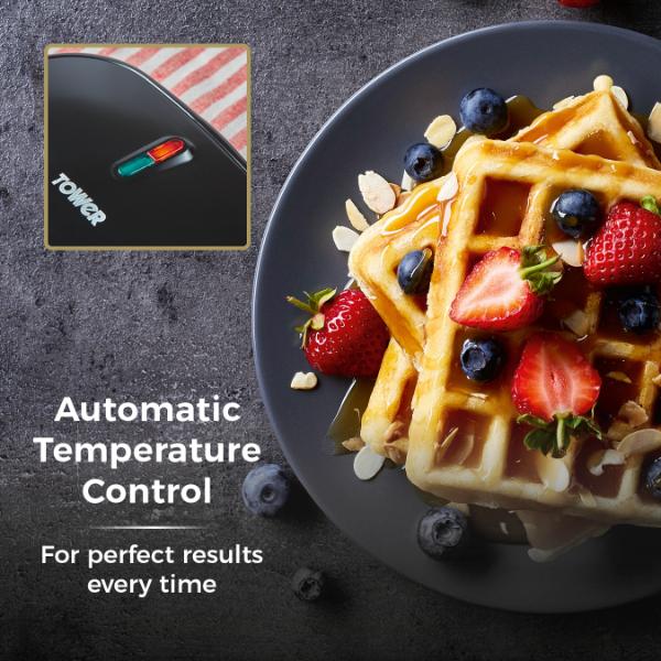 Tower 750W Waffle Maker Black