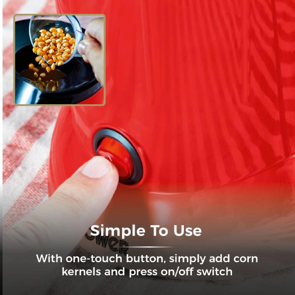 Tower 900W Popcorn Maker Red