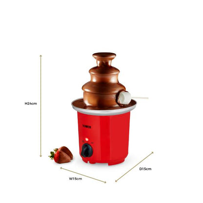 Tower 90W Chocolate Fountain Red