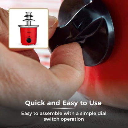 Tower 90W Chocolate Fountain Red