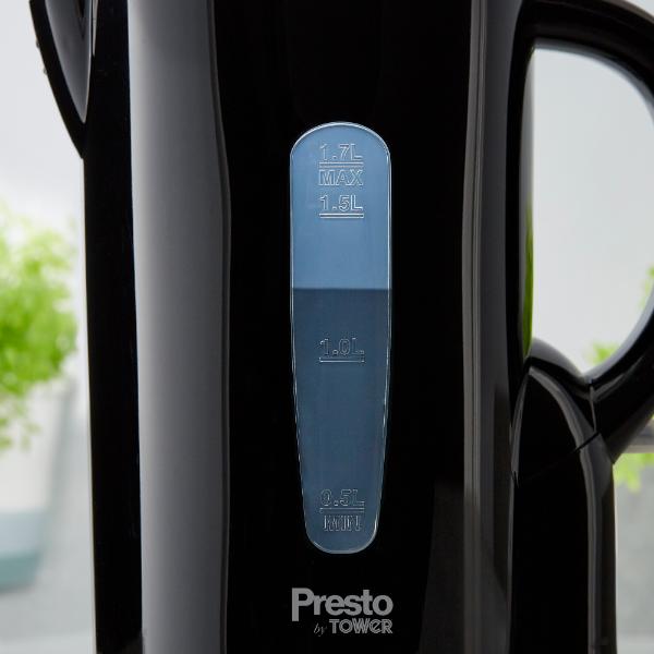 Tower Presto 1.7L Electric Kettle Black