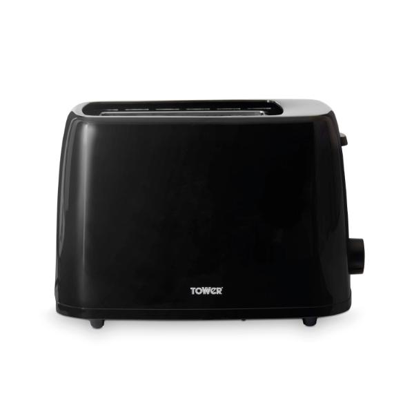 Tower Presto 2 Slice Plastic Toaster Black