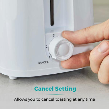 Tower Presto 2 Slice Plastic Toaster White