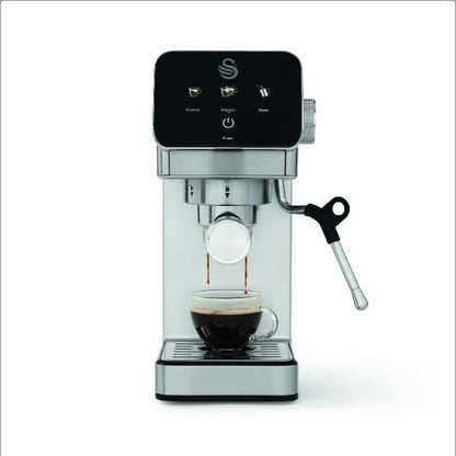 Swan Digital Mini Espresso Coffee Machine 1350W Stainless Steel