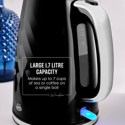 Swan Windsor 1.7L Textured Kettle black