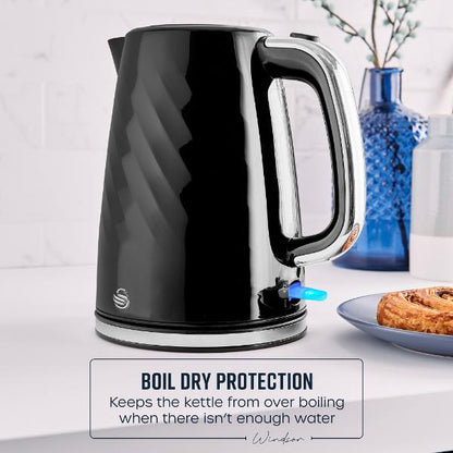 Swan Windsor 1.7L Textured Kettle black