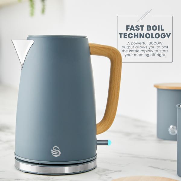 Swan Fjord 1.7lL Jug Kettle Grey