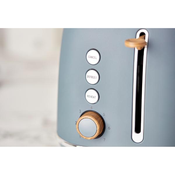 Swan Fjord 800W 2 Slice Toaster Grey