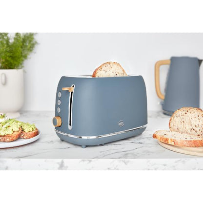 Swan Fjord 800W 2 Slice Toaster Grey