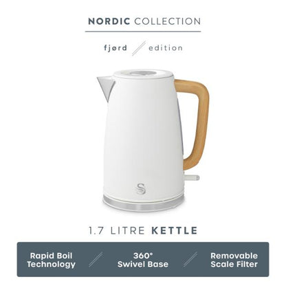Swan Fjord 1.7L Jug Kettle White