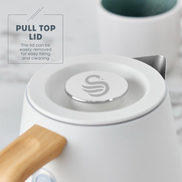 Swan Fjord 1.7L Jug Kettle White