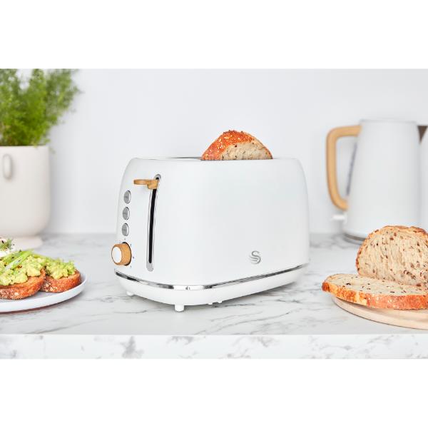 Swan Fjord 800W 2 Slice Toaster White