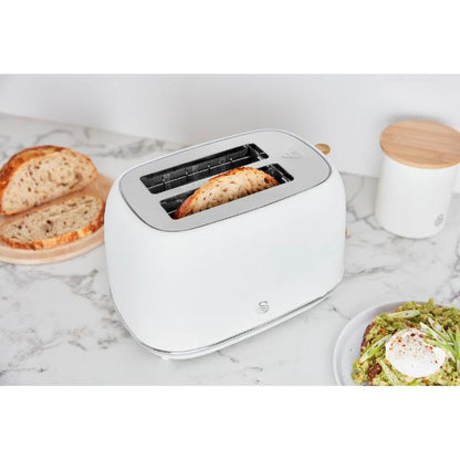 Swan Fjord 800W 2 Slice Toaster White