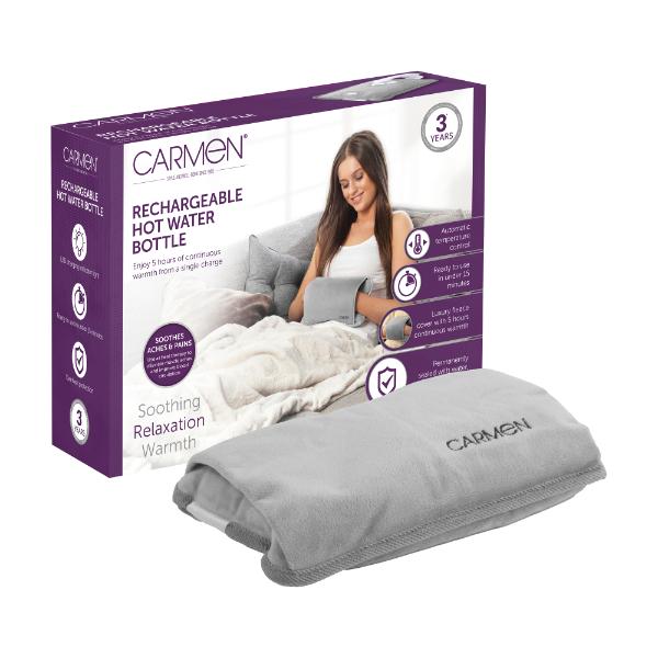 Carmen Rechargable Hot Water Bottle Grey