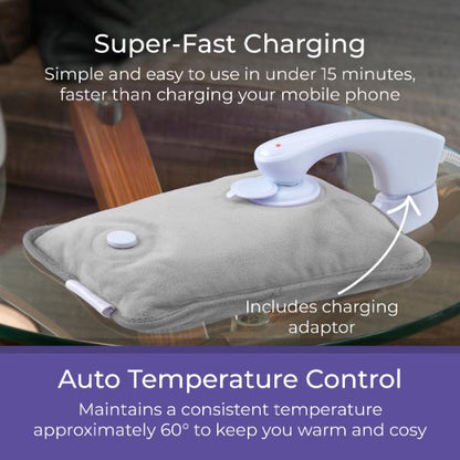 Carmen Rechargable Hot Water Bottle Grey