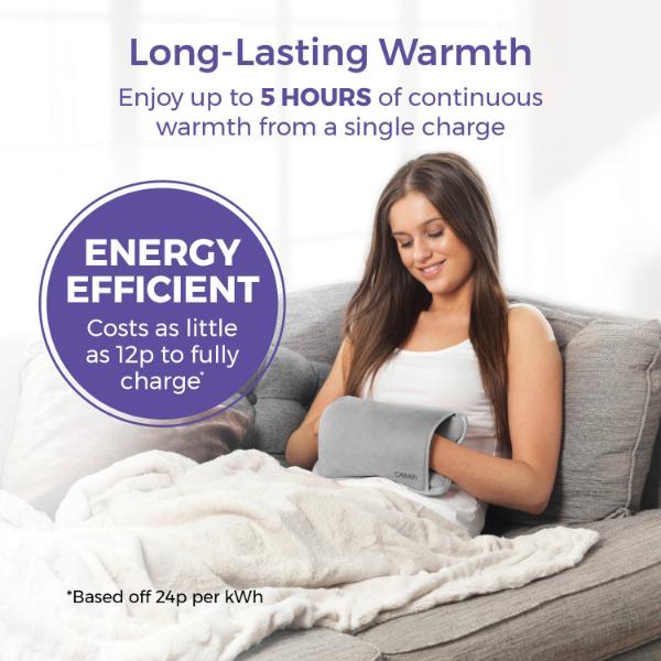 Carmen Rechargable Hot Water Bottle Grey