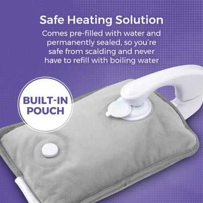 Carmen Rechargable Hot Water Bottle Grey