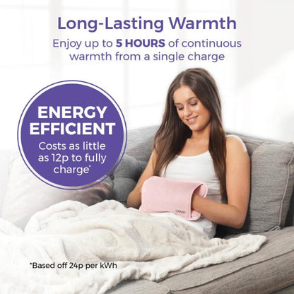 Carmen Rechargable Hot Water Bottle Pink
