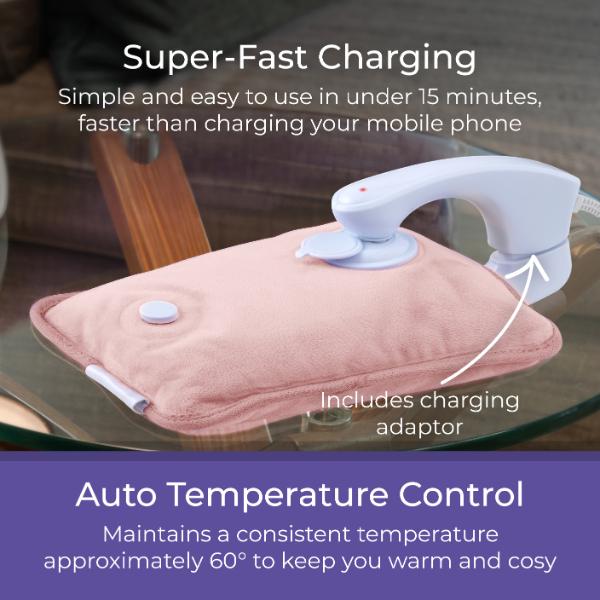 Carmen Rechargable Hot Water Bottle Pink