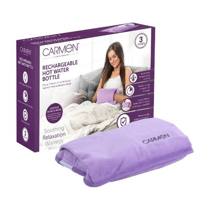 Carmen Rechargable Hot Water Bottle Lilac