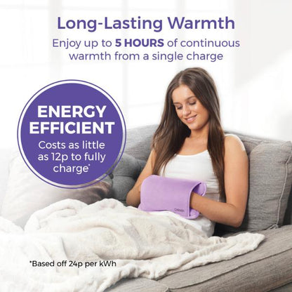 Carmen Rechargable Hot Water Bottle Lilac