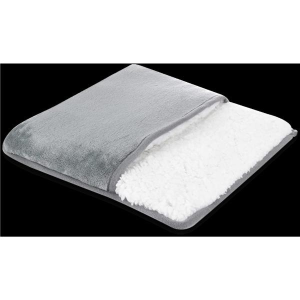 Carmen Heated Foot Warmer Ultra Plush Grey