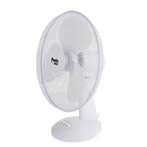 Tower Presto 16" Desk Fan White