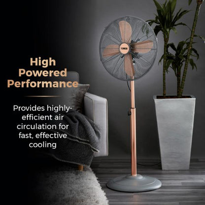 Tower Cavaletto 16" Metal Pedestal Fan Grey