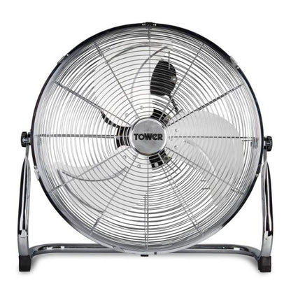 Tower 18" Velocity Floor Fan Stainless Steel