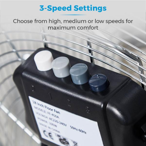 Tower 18" Velocity Floor Fan Stainless Steel