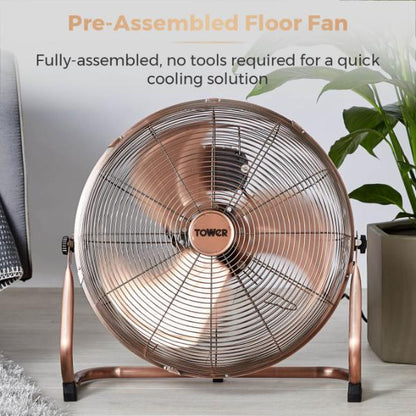 Tower 18" Velocity Floor Fan Copper