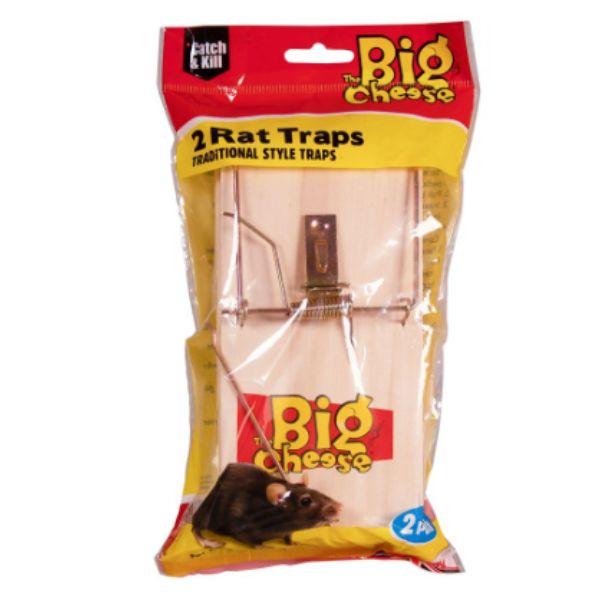 Big Cheese Wooden Rat Trap 2 Pack