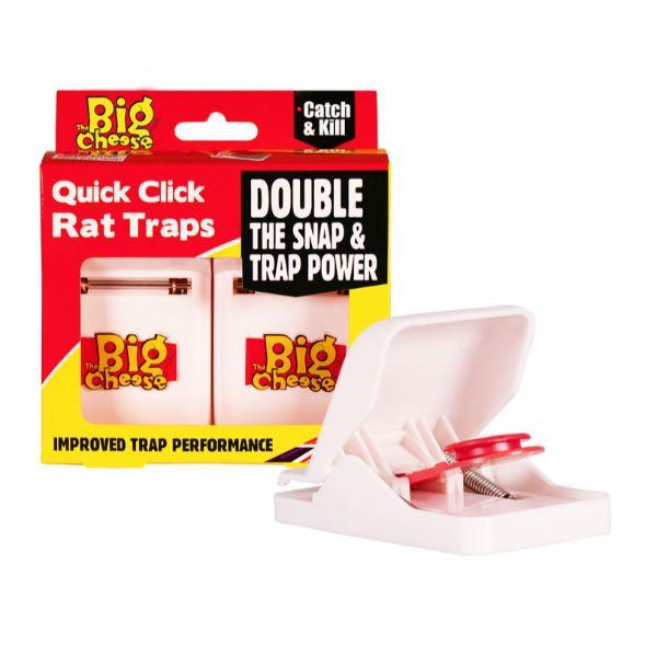 Big Cheese Quick Click Rat Trap 3 Pack