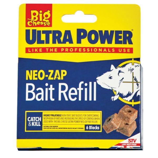 Big Cheese Ultra Power Neo-Zap Bait Refill 6 Block