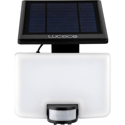 Luceco Solar Floodlight 11 Watt 1500 Lumens  With PIR And Detachable Solar Panel 4000k