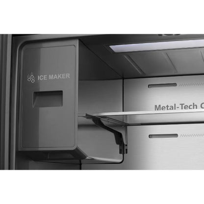 Hisense RQ760N4SBFE 92cm 584L PureFlat Cross-Door Smart Fridge Freezer E Rated| Black