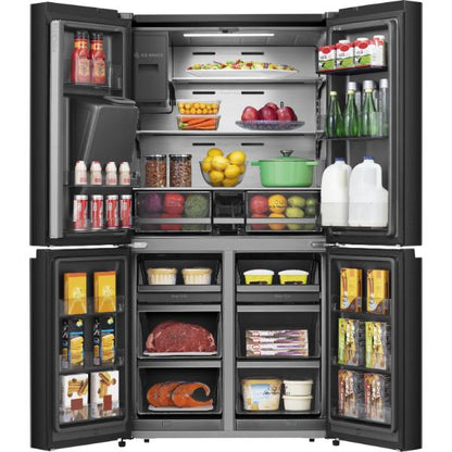 Hisense RQ760N4SBFE 92cm 584L PureFlat Cross-Door Smart Fridge Freezer E Rated| Black