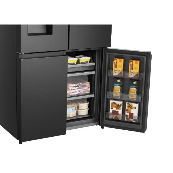 Hisense RQ760N4SBFE 92cm 584L PureFlat Cross-Door Smart Fridge Freezer E Rated| Black